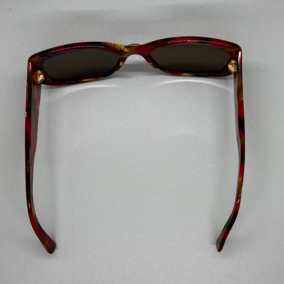 RARE Authentic YSL Yves SaintLaurent Red Gold Marble Sunglasses *For frames Only - Picture 9 of 15